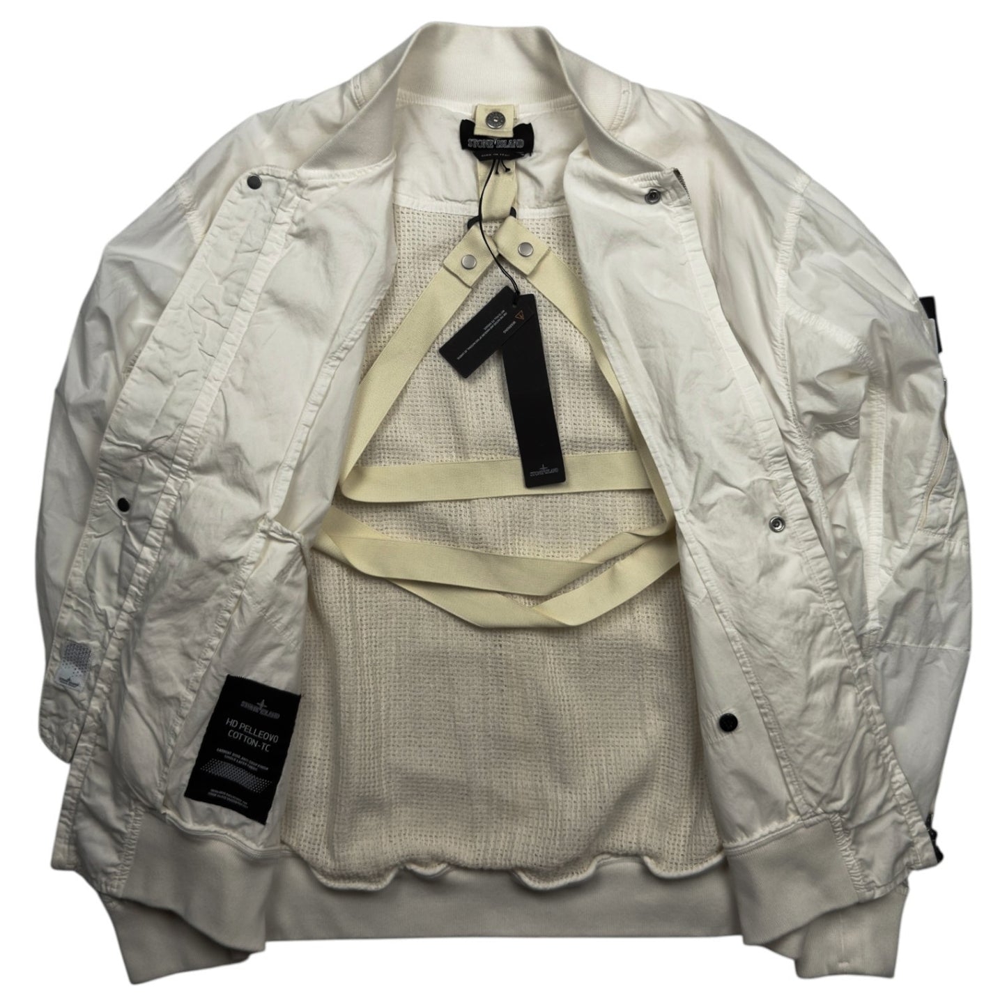 S/S 22 Stone Island Shadow Project HD Pelleovo Cotton TC Bomber Jacket
