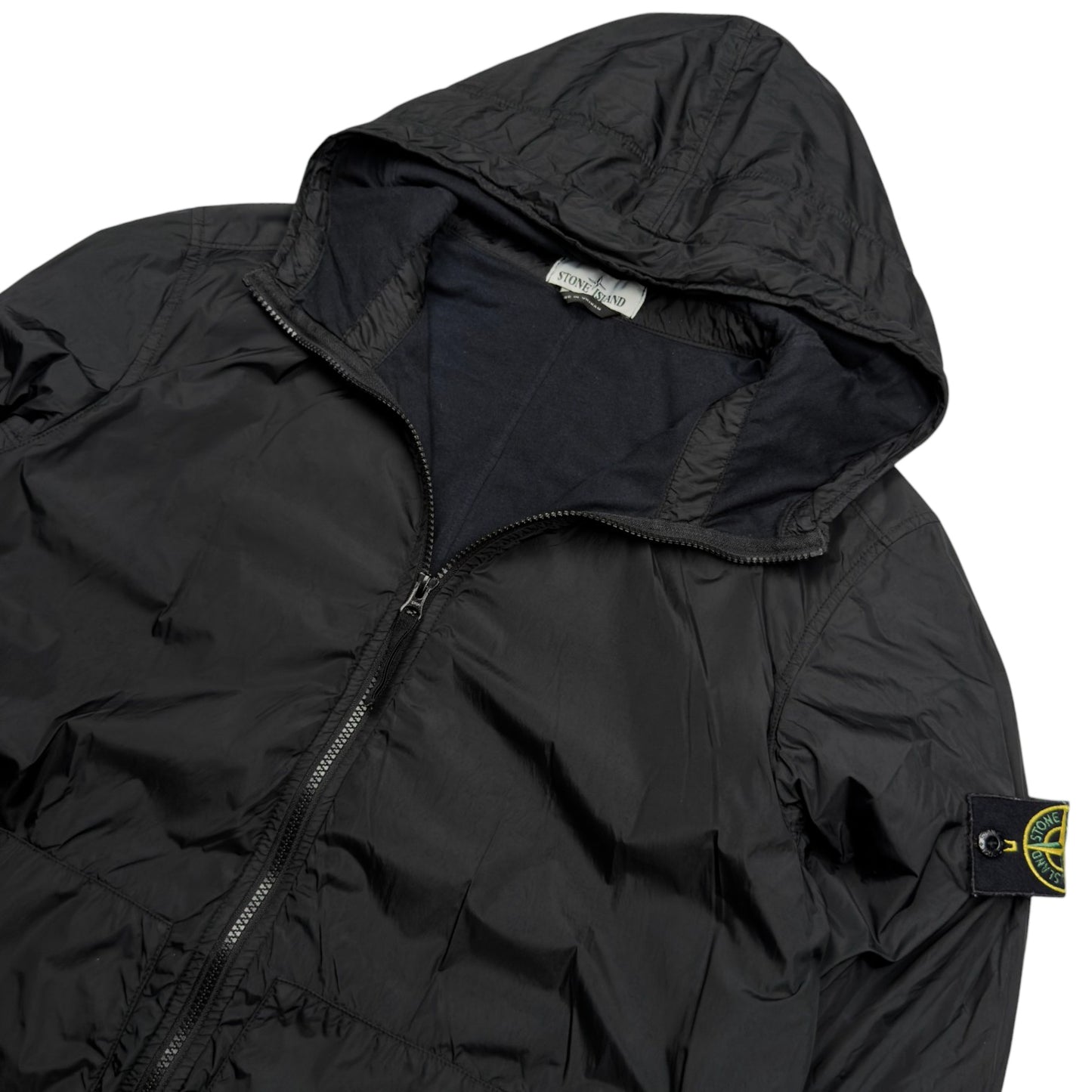 S/S 20 Stone Island Crinkle Reps Jacket - Black