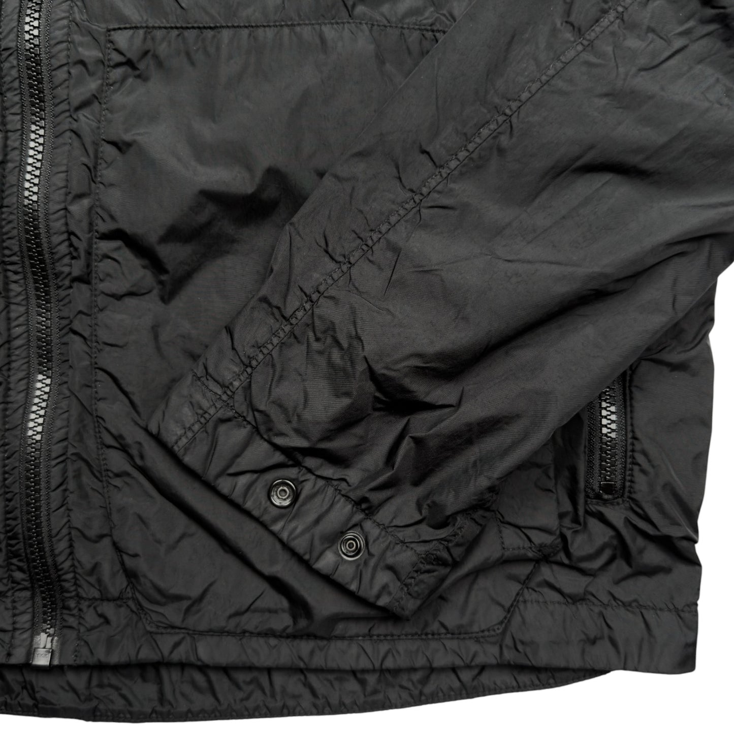 S/S 20 Stone Island Crinkle Reps Jacket - Black