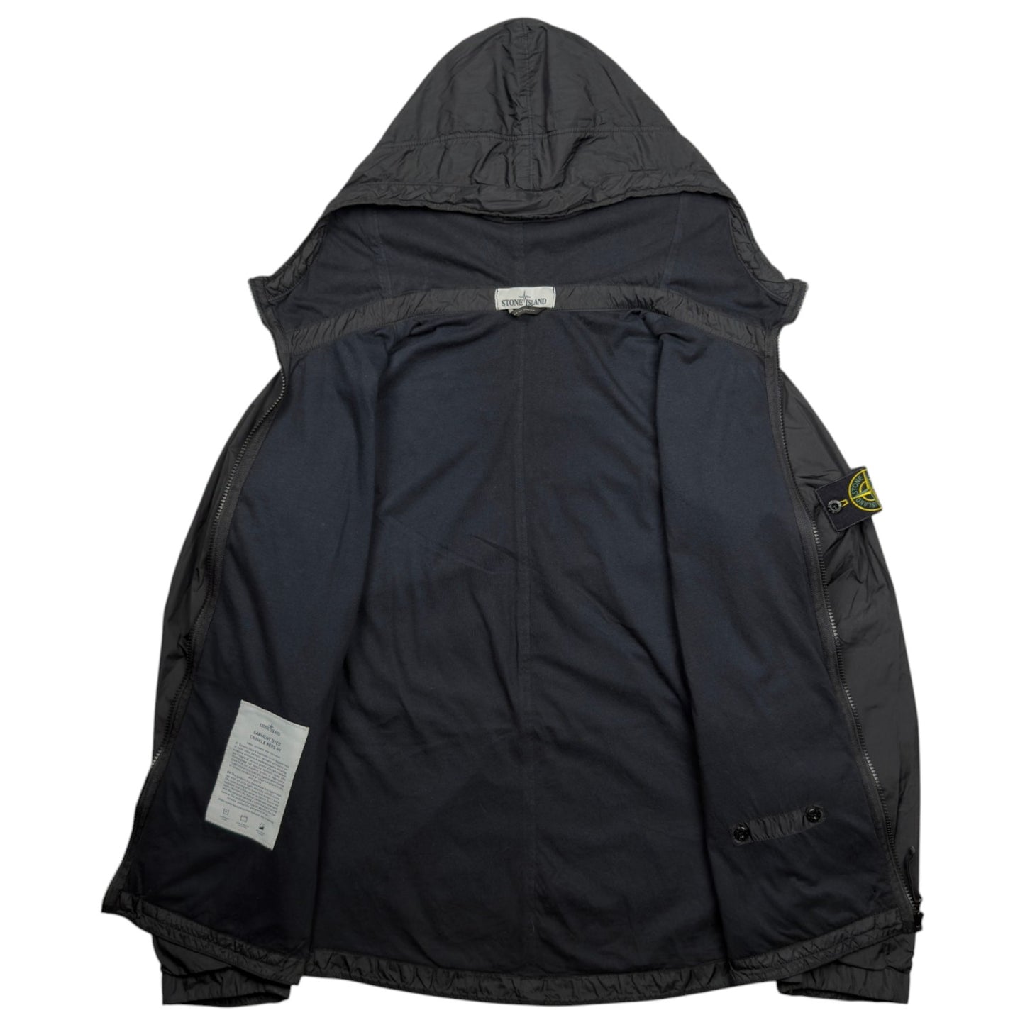 S/S 20 Stone Island Crinkle Reps Jacket - Black
