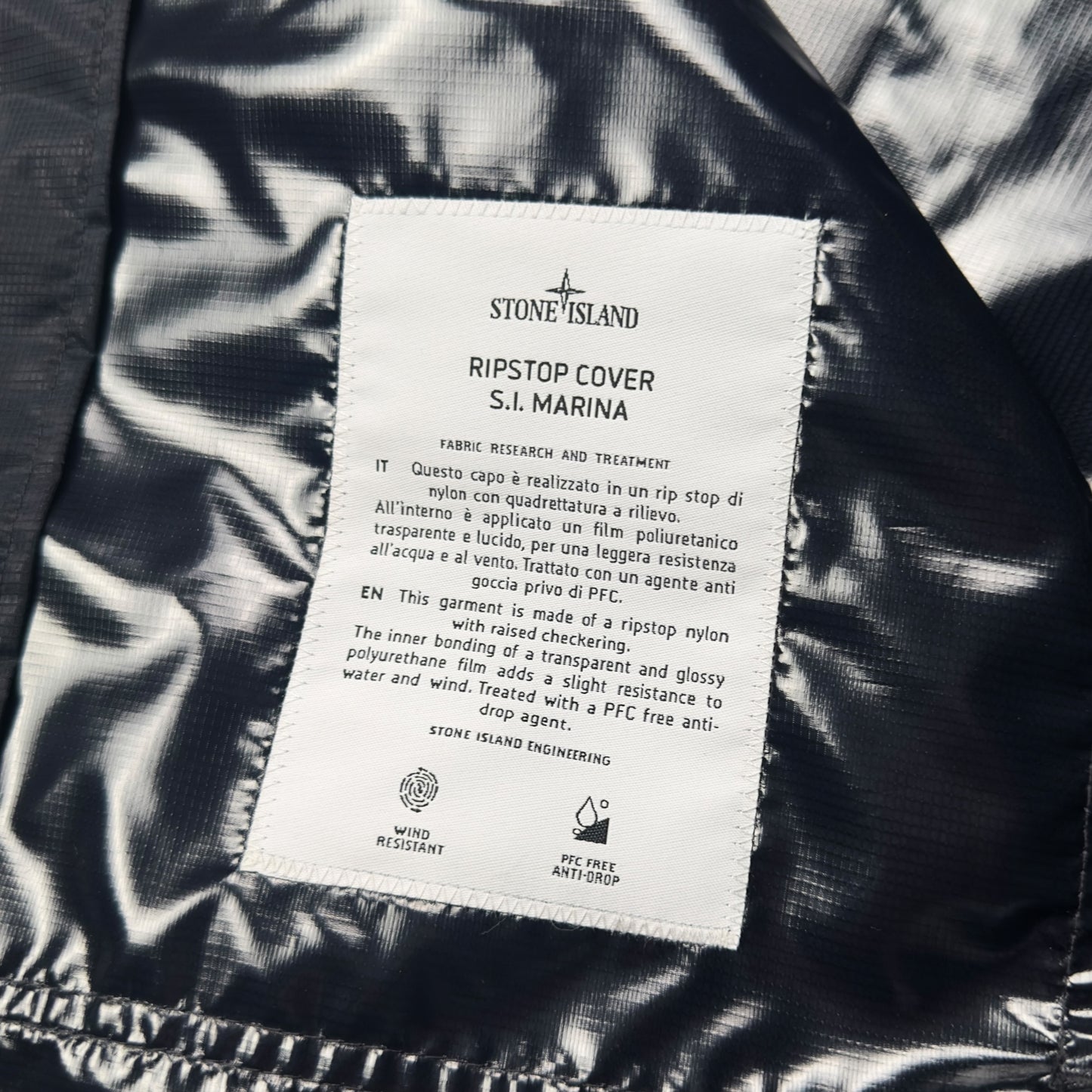 A/W 23 Stone Island Marina Ripstop Cover Jacket
