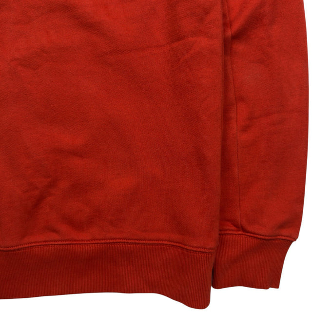 C.P. Company Diagonal Raised Fleece Crewneck Sweater - Orange