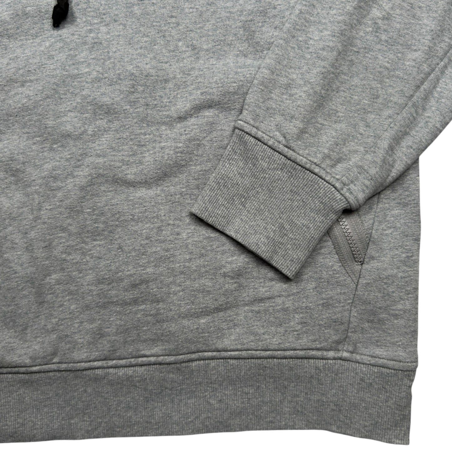 C.P. Company Diagonal Raised Fleece Quarter Zip Sweater - Grey