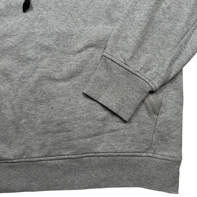 C.P. Company Diagonal Raised Fleece Quarter Zip Sweater - Grey