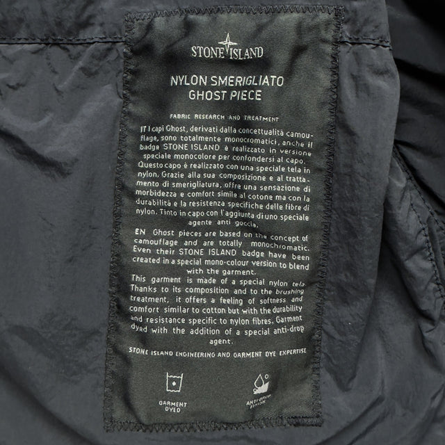 S/S 25 Stone Island Nylon Smerigliato Ghost Piece Field Jacket - Navy