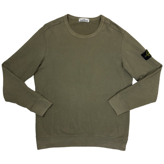A/W 18 Stone Island Cotton Crew Neck Sweater Sage