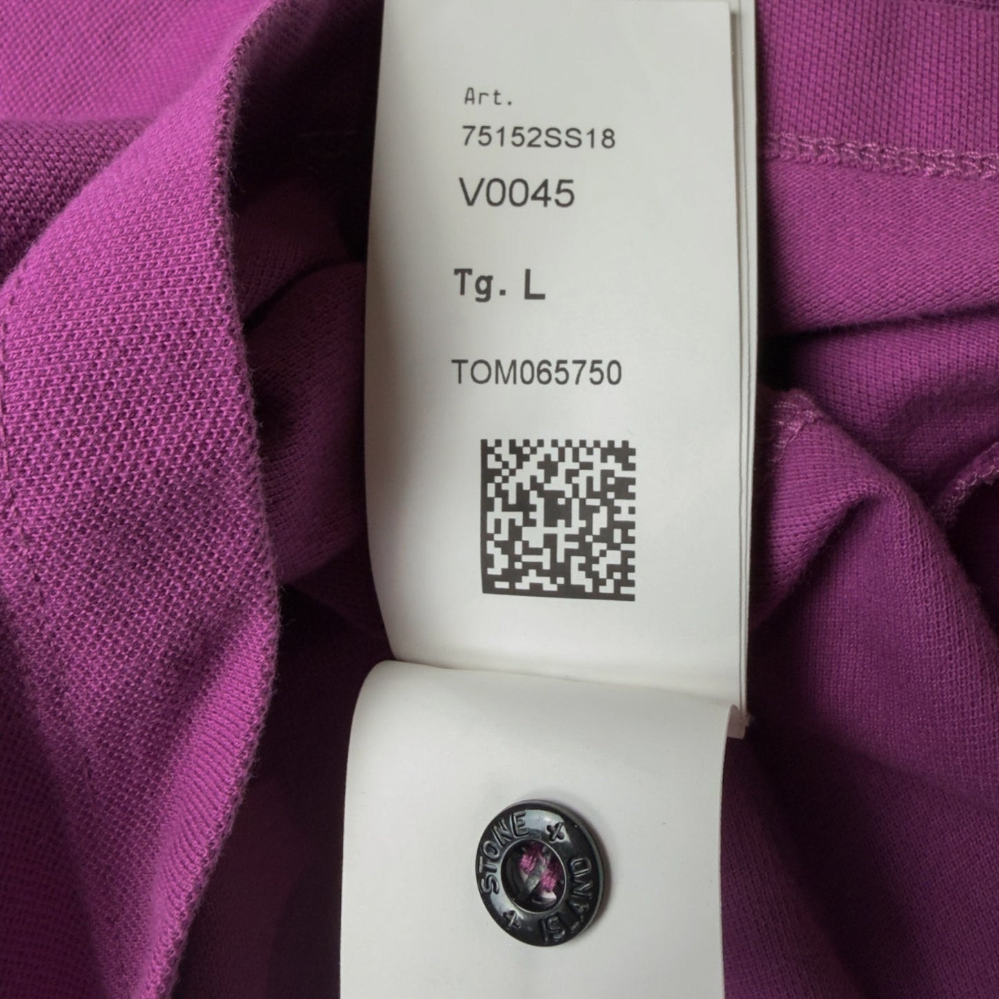 A/W 21 Stone Island Long Sleeve Polo Shirt - Purple