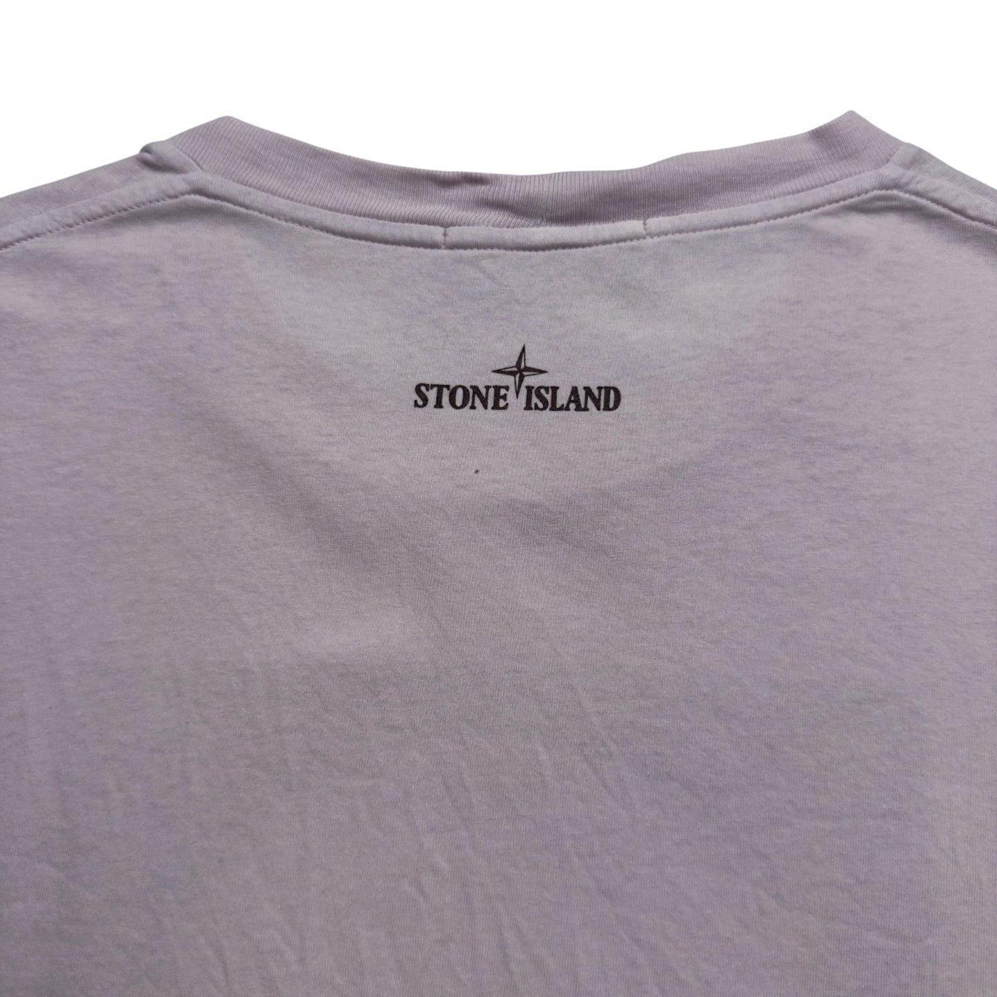 S/S 22 Stone Island Tricromia Two Print T-Shirt - Light Pink