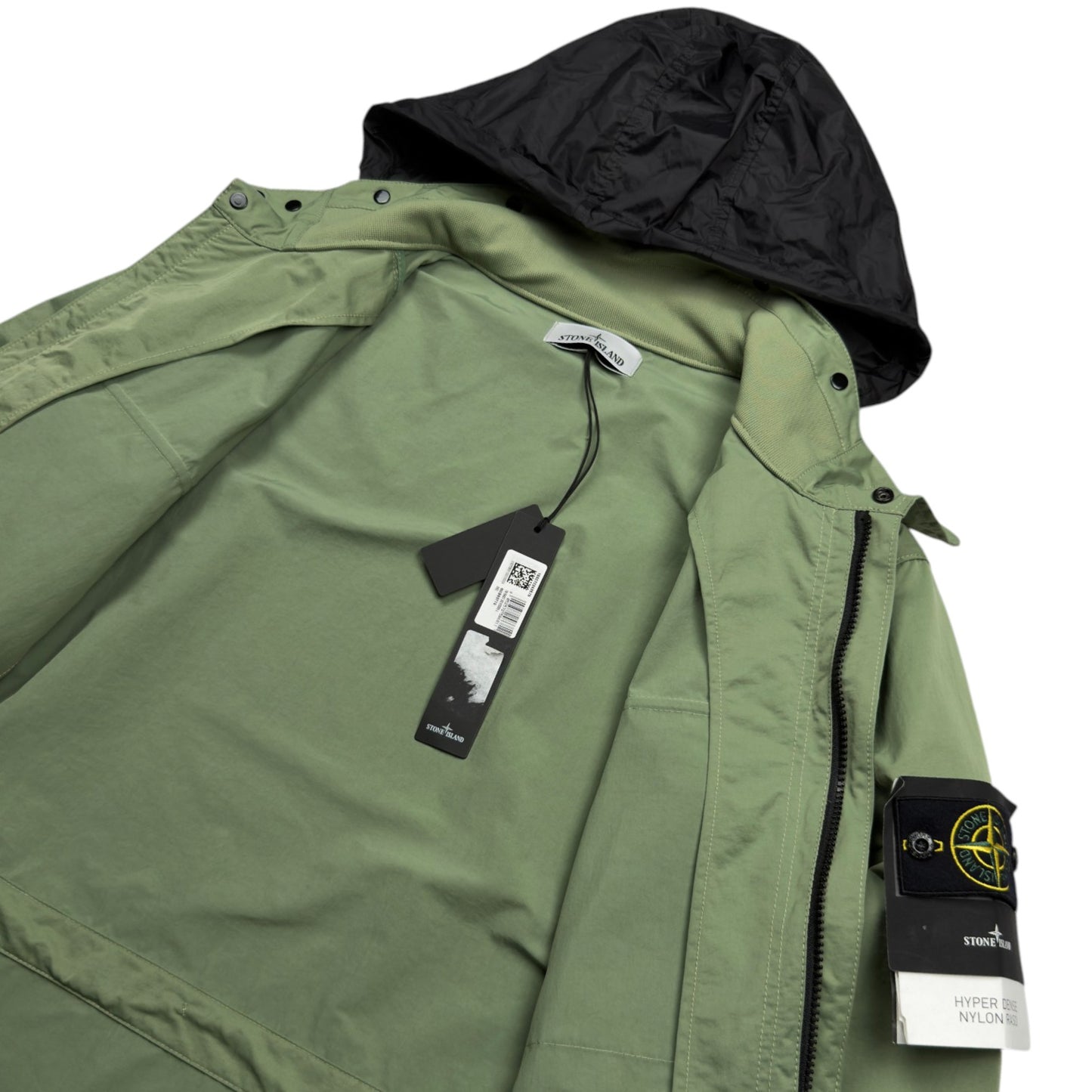 S/S 23 Stone Island Hyper Dense Nylon Raso Field Jacket - Sage Green