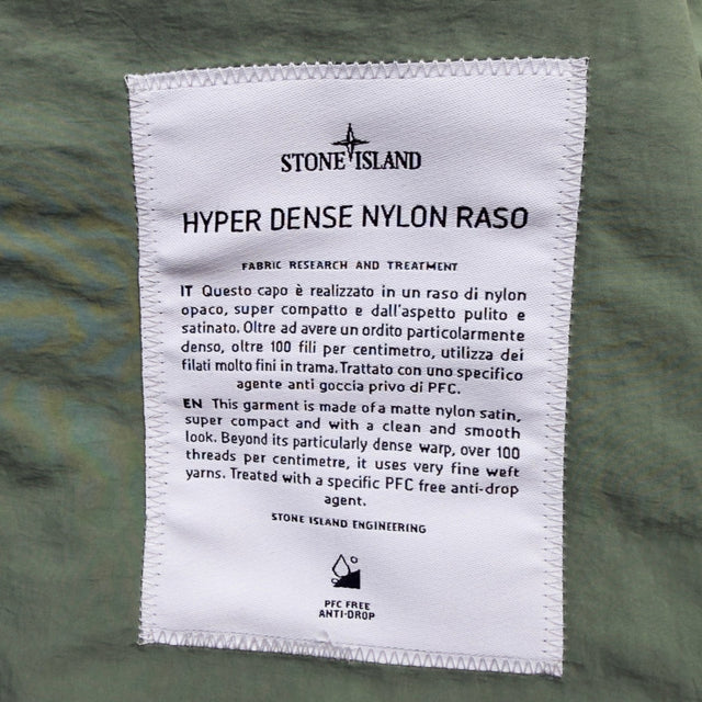 S/S 23 Stone Island Hyper Dense Nylon Raso Field Jacket - Sage Green