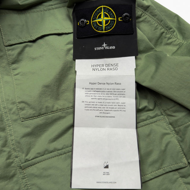 S/S 23 Stone Island Hyper Dense Nylon Raso Field Jacket - Sage Green