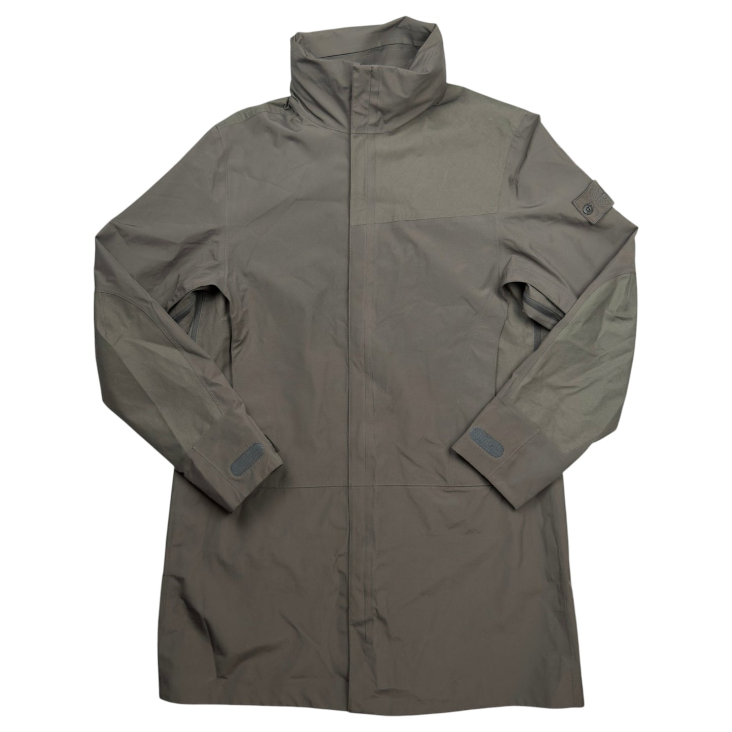 S/S 18 Stone Island Tank Shield Ghost Piece Trench Coat Jacket - Grey