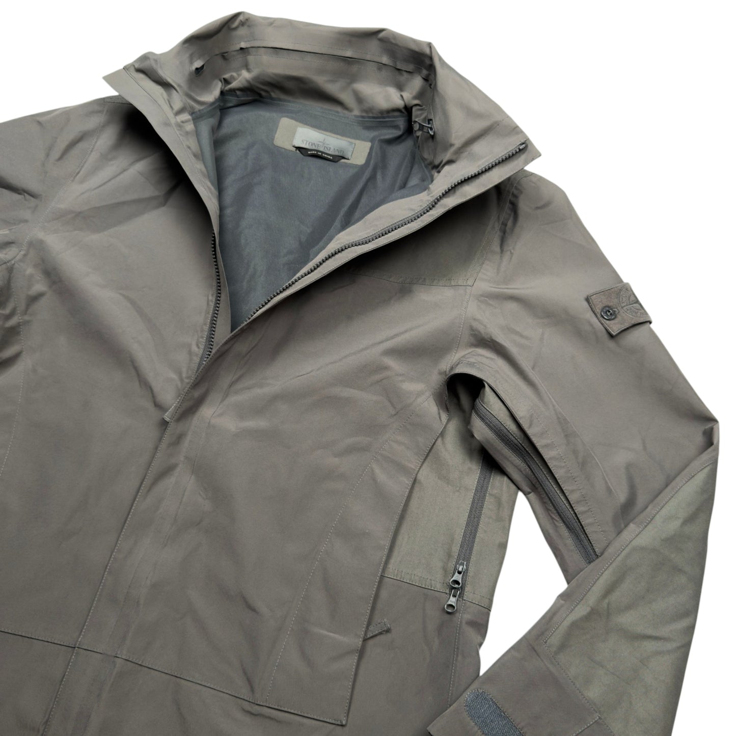 S/S 18 Stone Island Tank Shield Ghost Piece Trench Coat Jacket - Grey