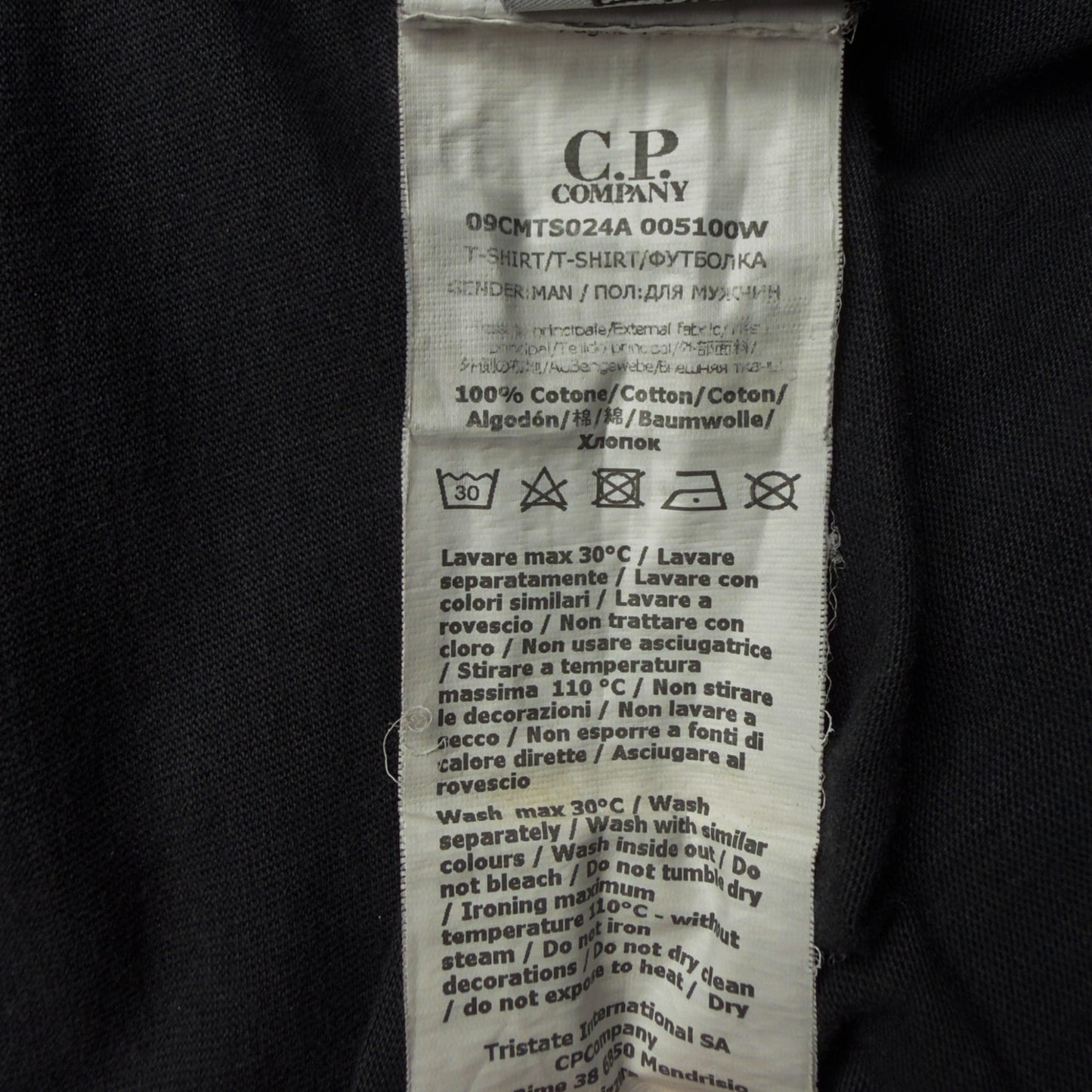 C.P. Company Goggle Print T-Shirt - Black