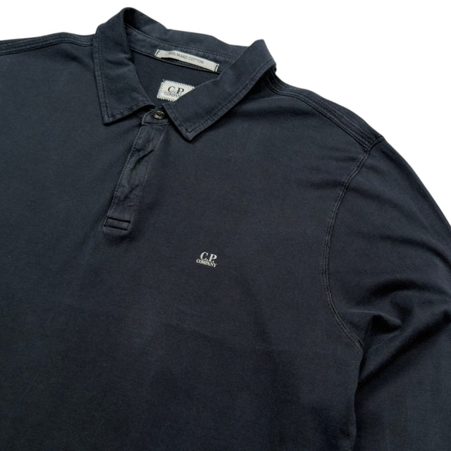 C.P. Company Mako Cotton Long Sleeve Polo Shirt