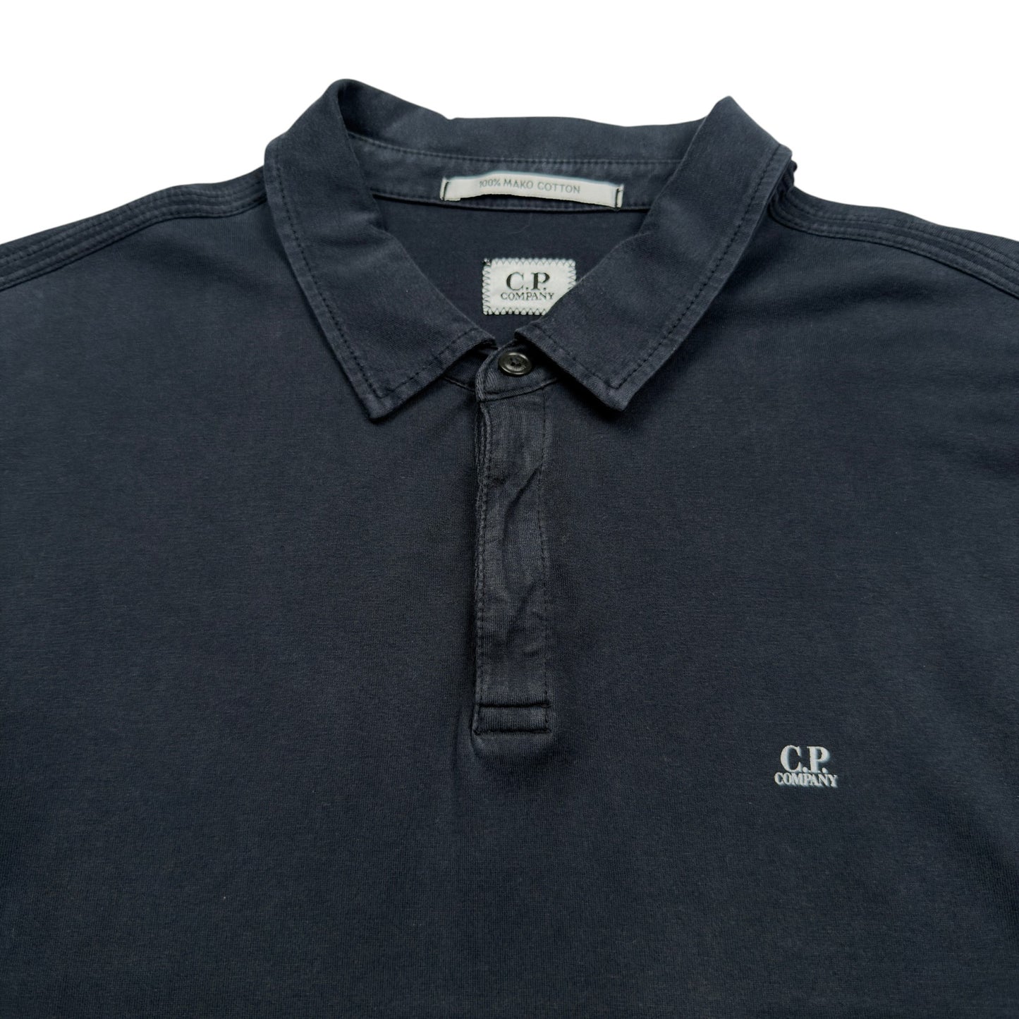 C.P. Company Mako Cotton Long Sleeve Polo Shirt