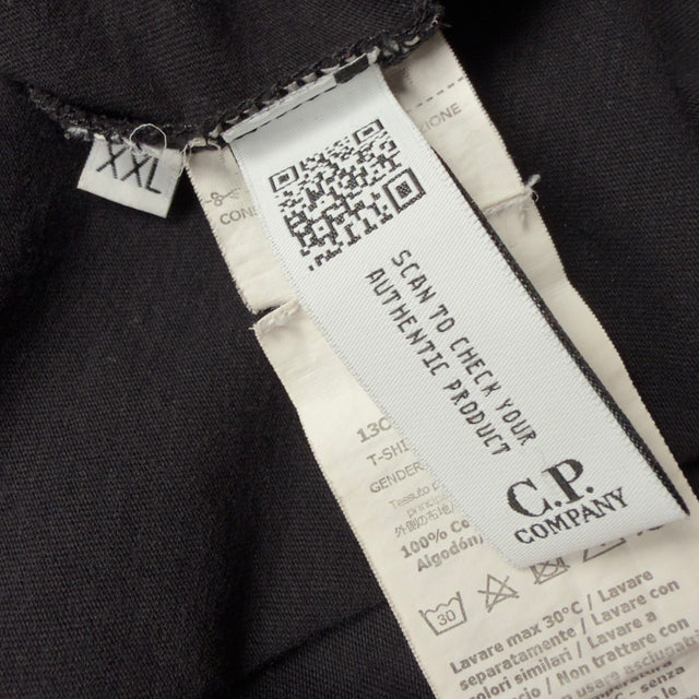 C.P. Company Big Stitch Logo T-Shirt - Black