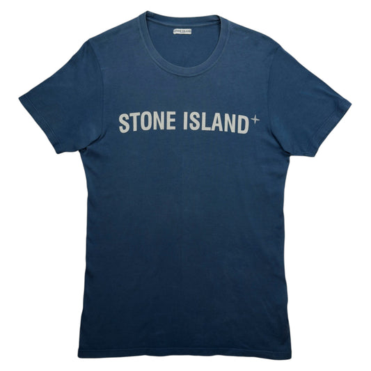 A/W 09 Stone Island Spellout T-Shirt - Blue