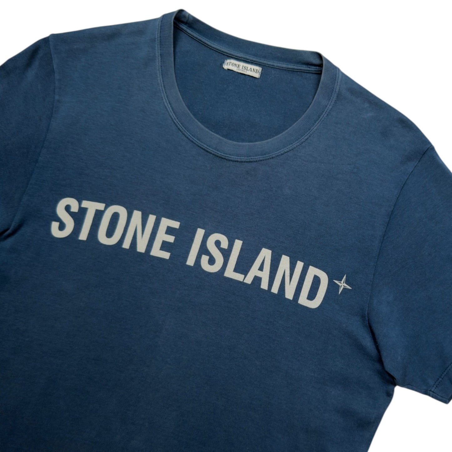 A/W 09 Stone Island Spellout T-Shirt - Blue