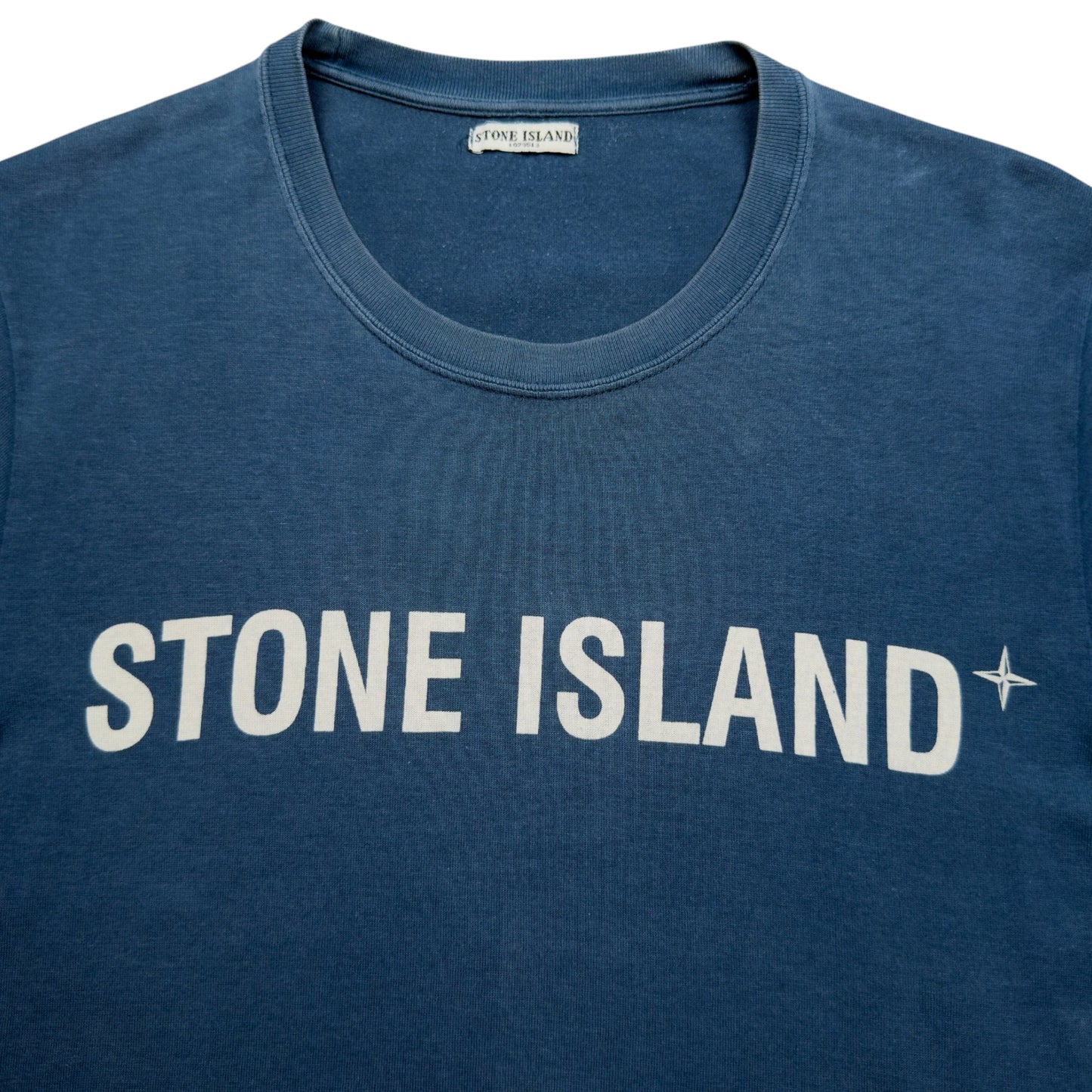A/W 09 Stone Island Spellout T-Shirt - Blue