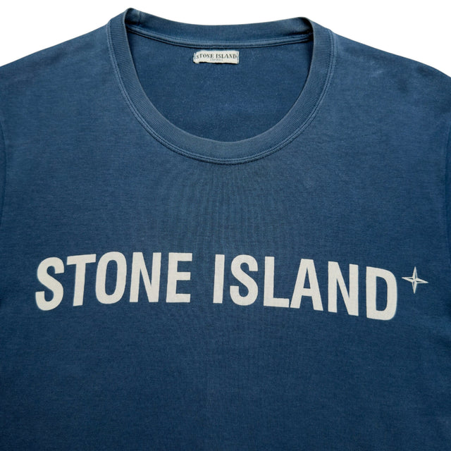 A/W 09 Stone Island Spellout T-Shirt - Blue
