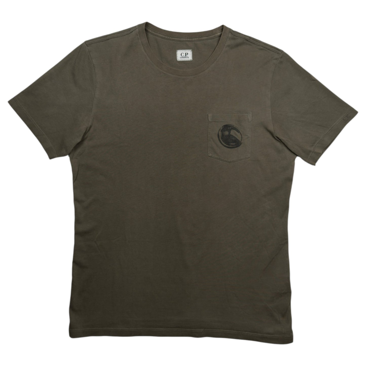 C.P. Company Lens Pocket T-Shirt - Khaki
