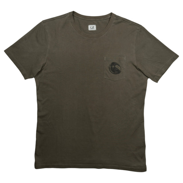 C.P. Company Lens Pocket T-Shirt - Khaki