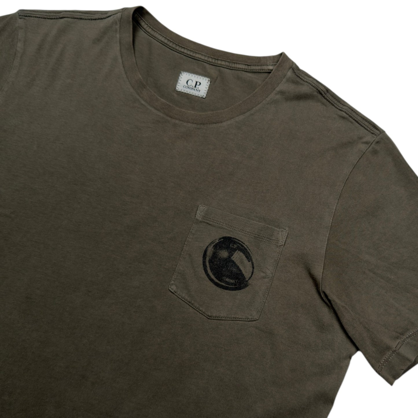 C.P. Company Lens Pocket T-Shirt - Khaki