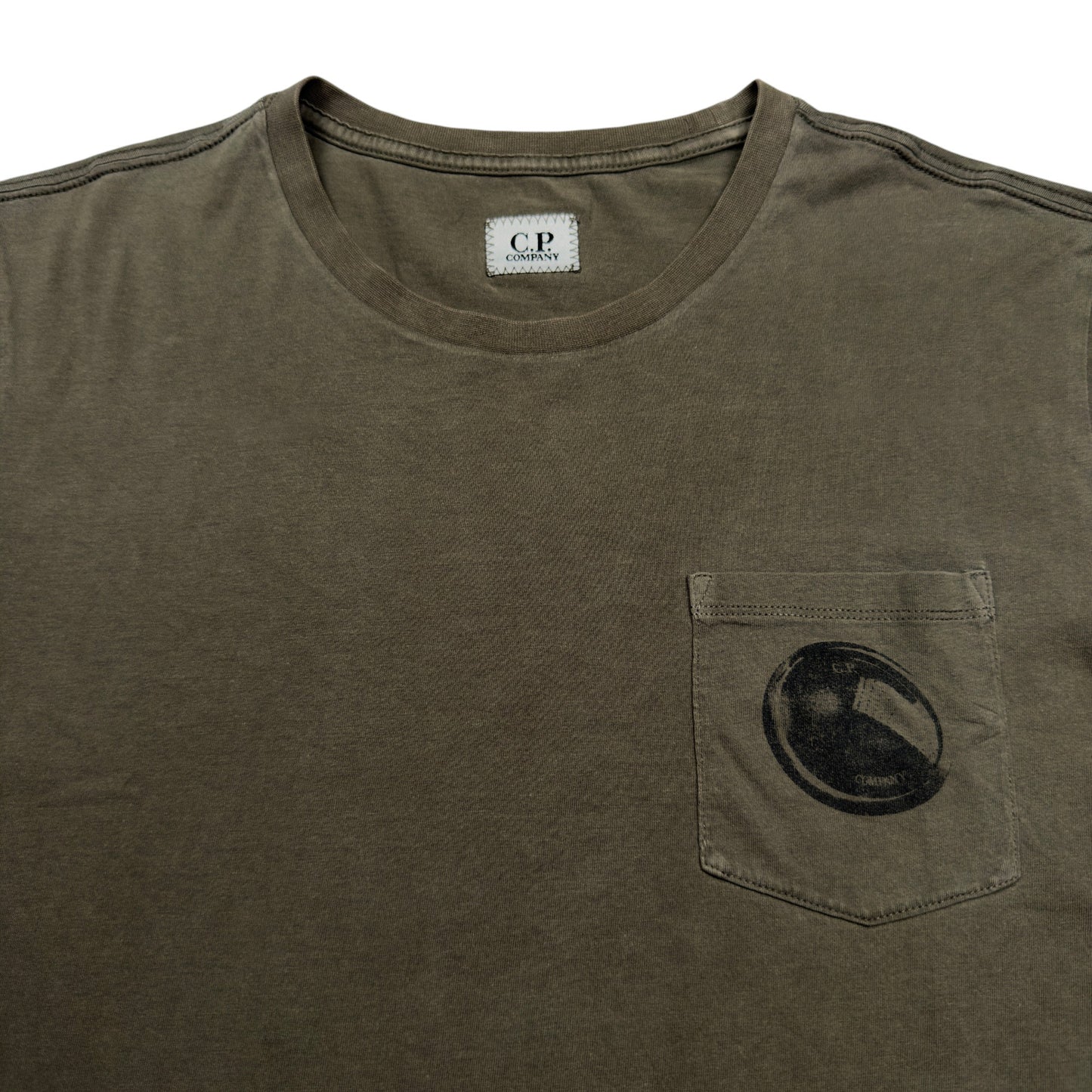 C.P. Company Lens Pocket T-Shirt - Khaki