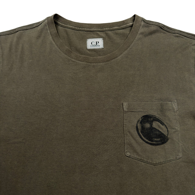 C.P. Company Lens Pocket T-Shirt - Khaki
