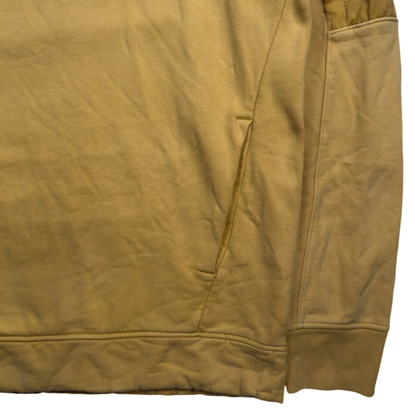 C.P. Company Crewneck Sweater Nylon Panel - Yellow