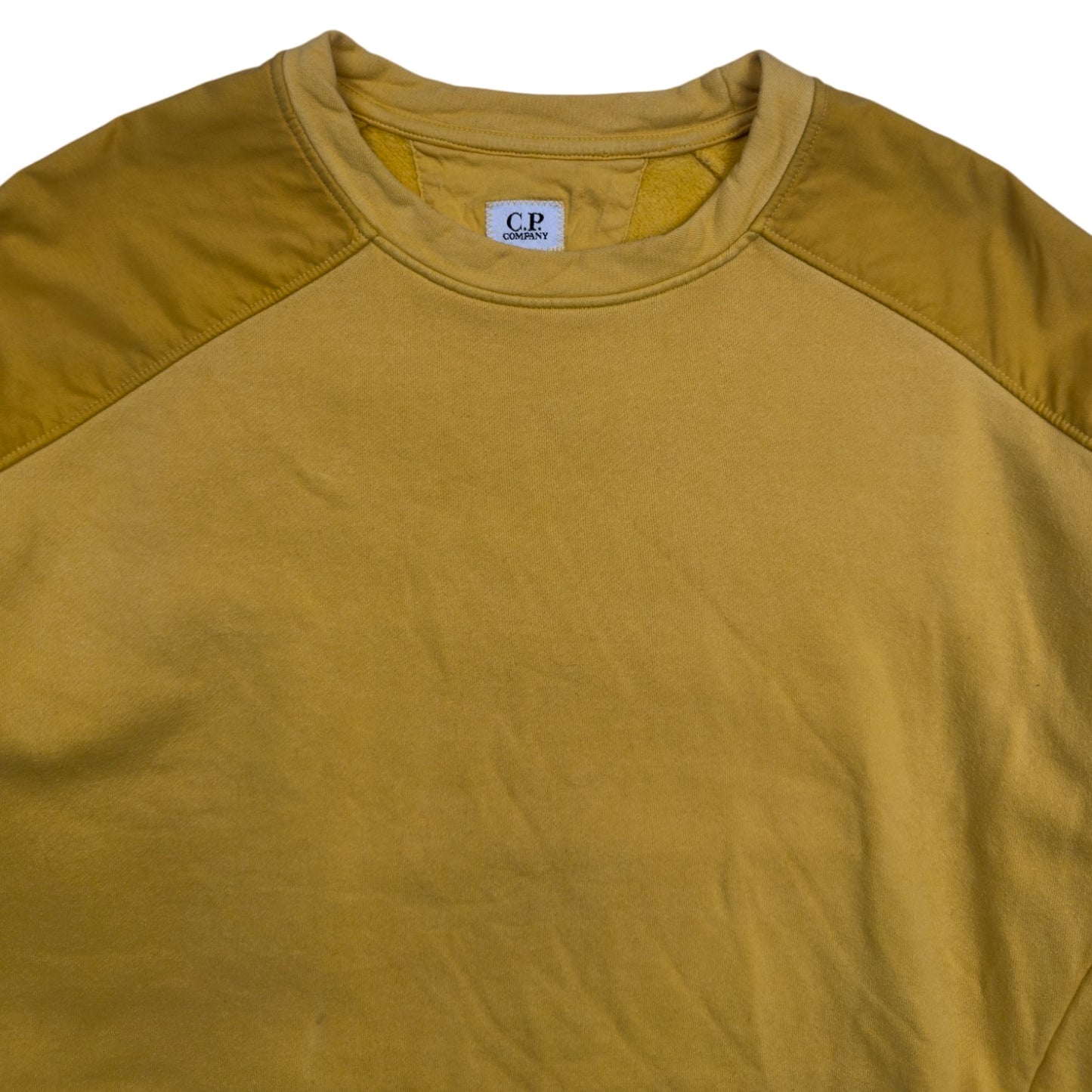 C.P. Company Crewneck Sweater Nylon Panel - Yellow