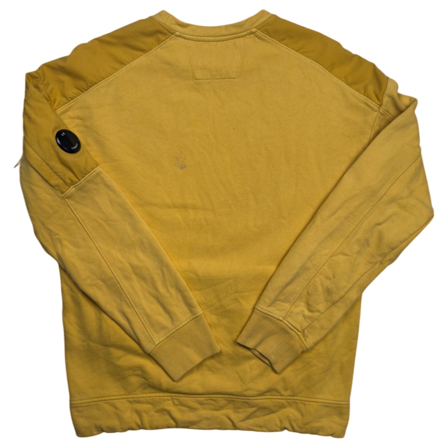 C.P. Company Crewneck Sweater Nylon Panel - Yellow