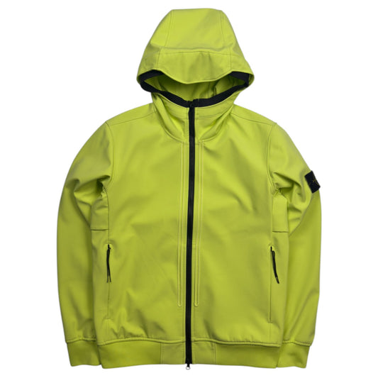 S/S 22 Stone Island Light Soft Shell-R Jacket with e-dye Technology - Yellow