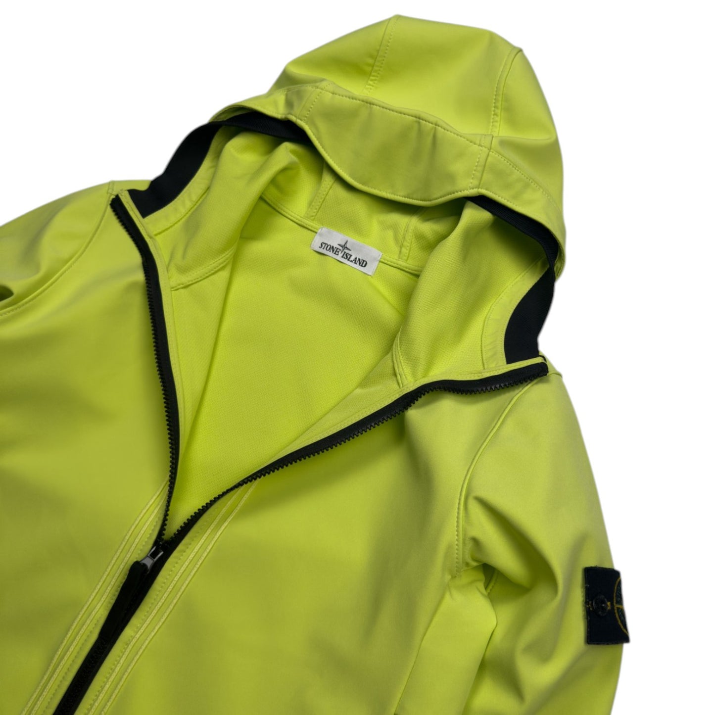 S/S 22 Stone Island Light Soft Shell-R Jacket with e-dye Technology - Yellow