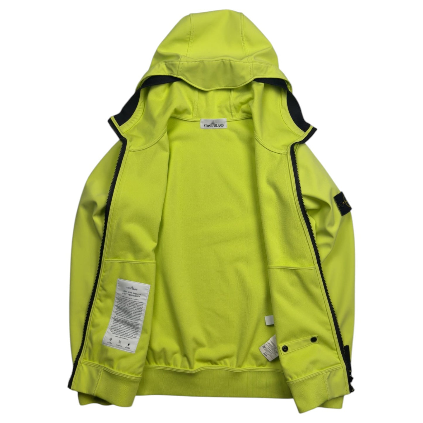 S/S 22 Stone Island Light Soft Shell-R Jacket with e-dye Technology - Yellow
