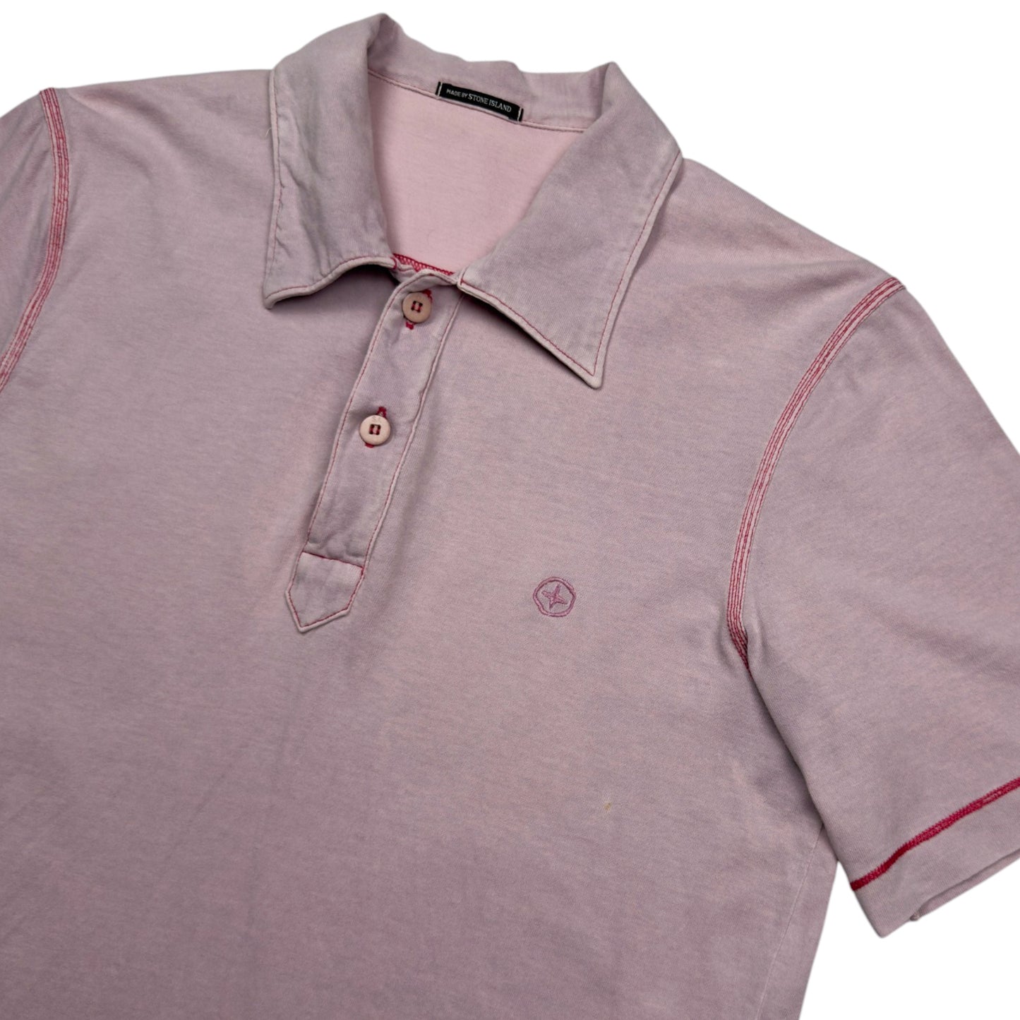 S/S 06 Stone Island Denims Polo Shirt - Light Pink