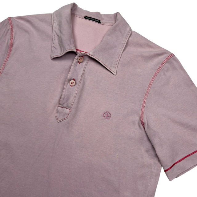 S/S 06 Stone Island Denims Polo Shirt - Light Pink