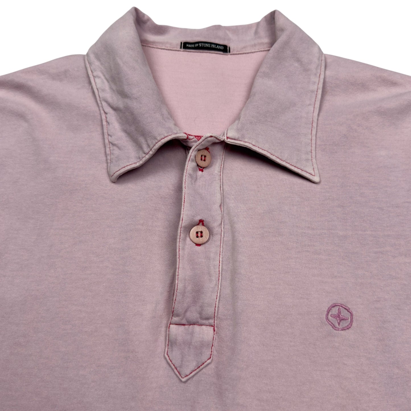 S/S 06 Stone Island Denims Polo Shirt - Light Pink