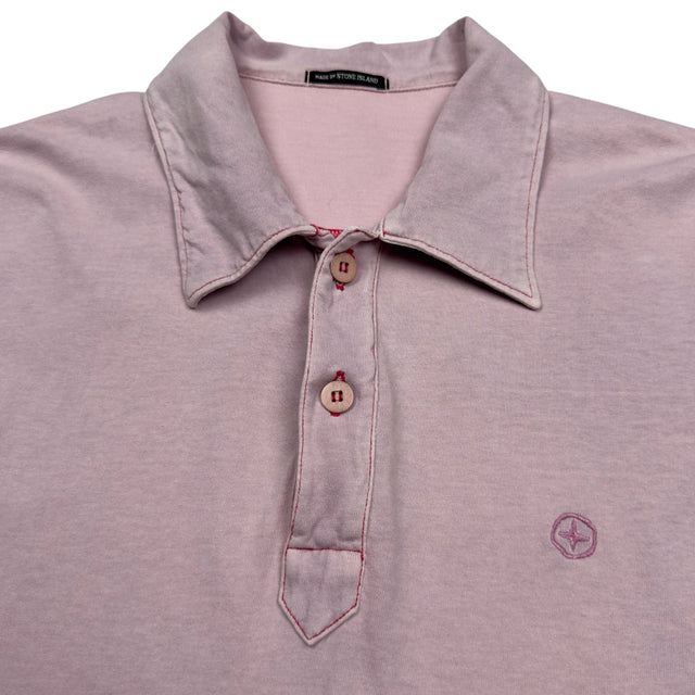 S/S 06 Stone Island Denims Polo Shirt - Light Pink