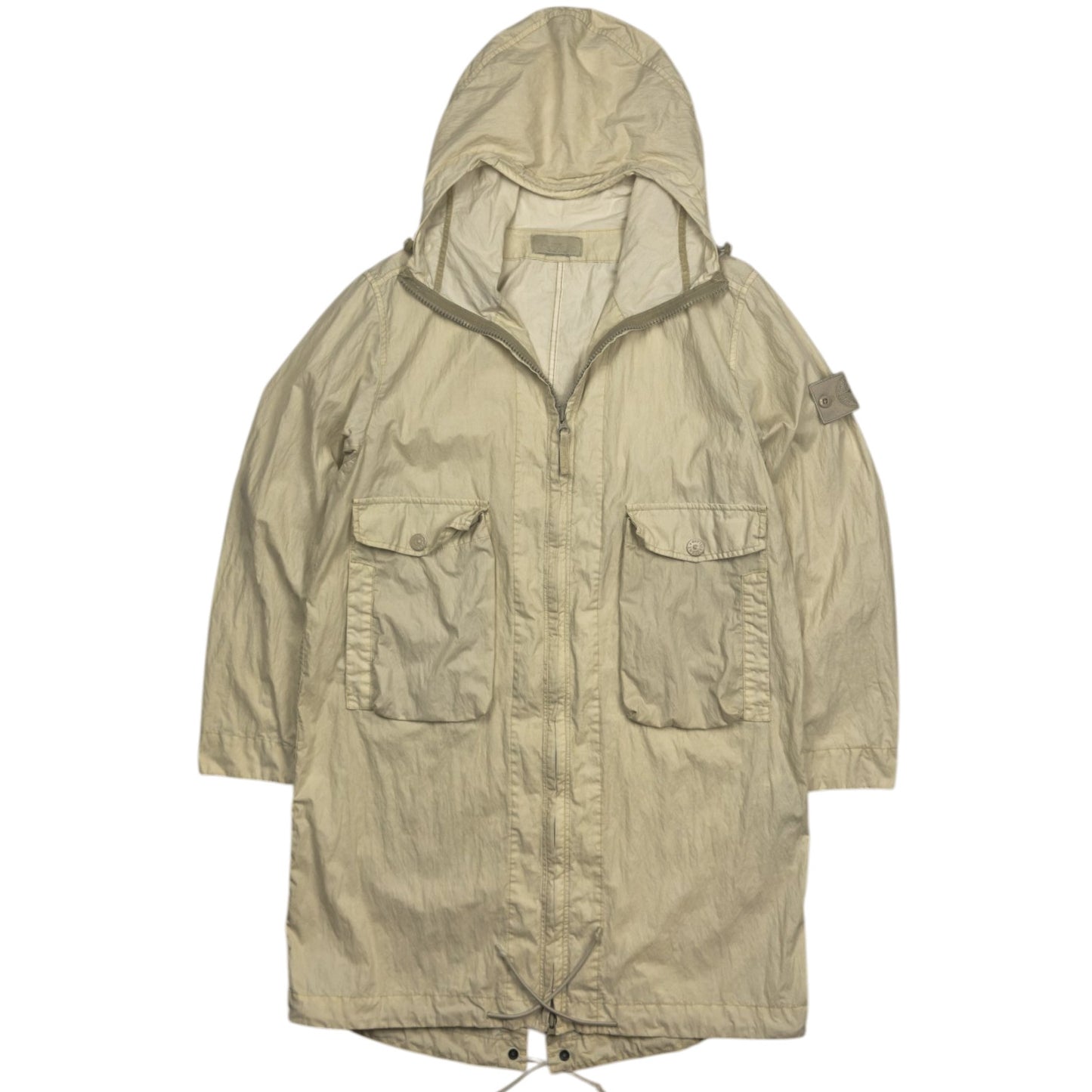 S/S 19 Stone Island 50 Fili Resinata Ghost Parka