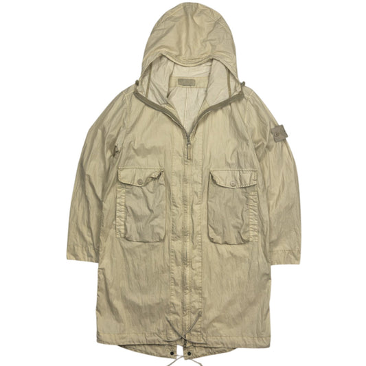 S/S 19 Stone Island 50 Fili Resinata Ghost Parka