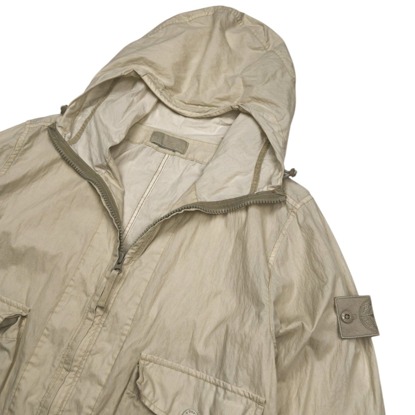 S/S 19 Stone Island 50 Fili Resinata Ghost Parka