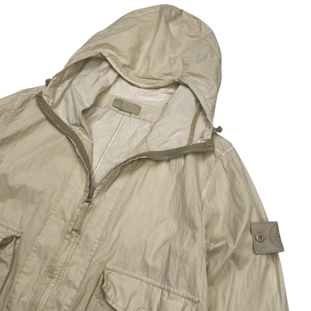 S/S 19 Stone Island 50 Fili Resinata Ghost Parka