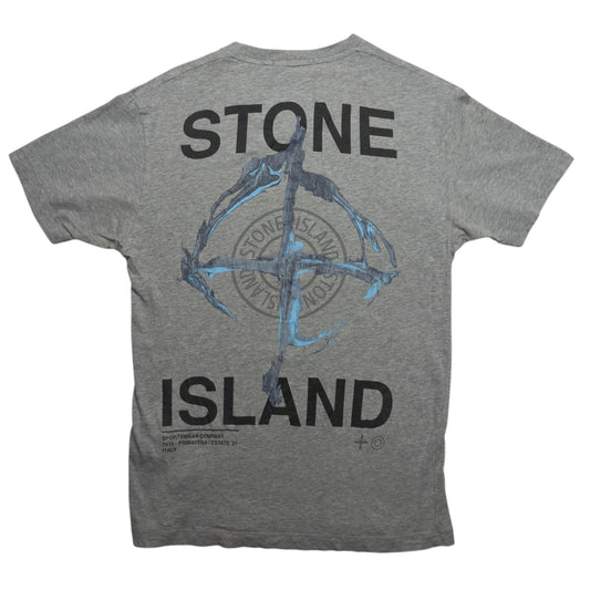 S/S 21 Stone Island Marble Three Print T-Shirt - Grey