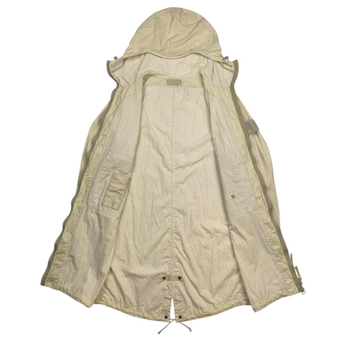 S/S 19 Stone Island 50 Fili Resinata Ghost Parka