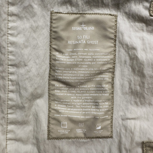 S/S 19 Stone Island 50 Fili Resinata Ghost Parka