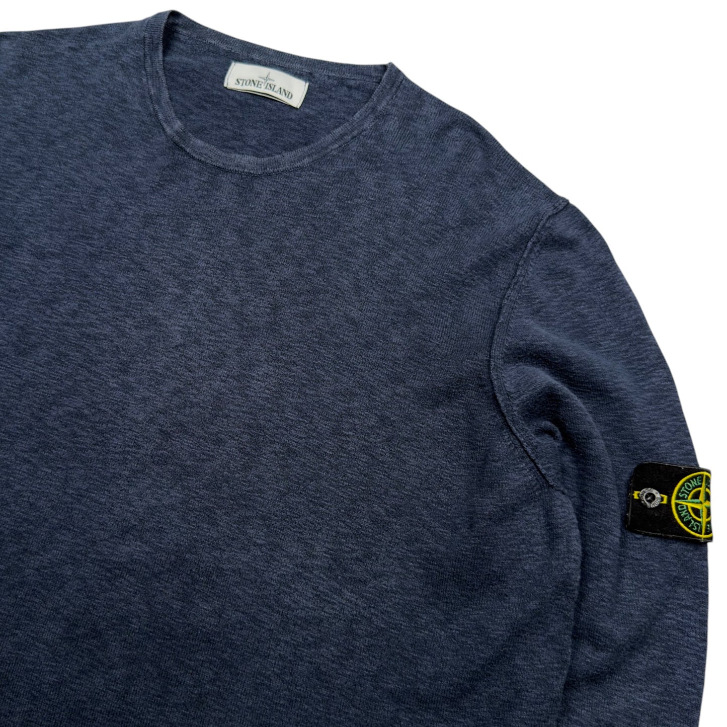 S/S 16 Stone Island Cotton Nylon Blend Light Knit Crewneck Sweater