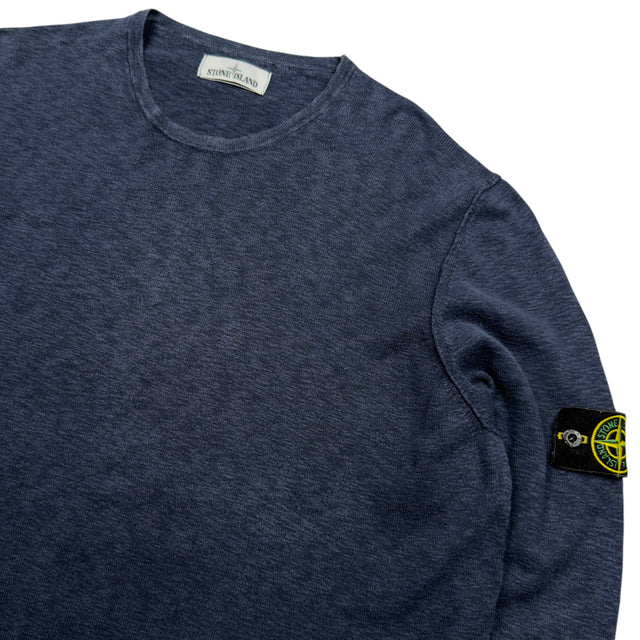 S/S 16 Stone Island Cotton Nylon Blend Light Knit Crewneck Sweater