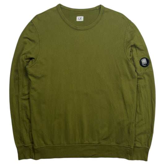 C.P. Company Lightweight Crewneck Sweater - Olive Green